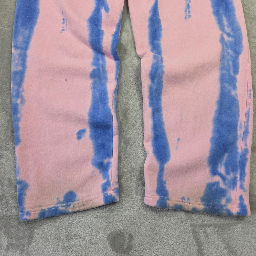 Von Dutch Womens Pink Tie Dye Y2k Sweatpants Size L Bratz Wide Leg Preppy Lounge - Picture 8 of 9